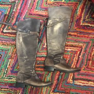 Charles David knee high boots, 8.5 gray